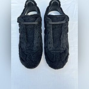 Mens Black faux fur Maison Margiela’s